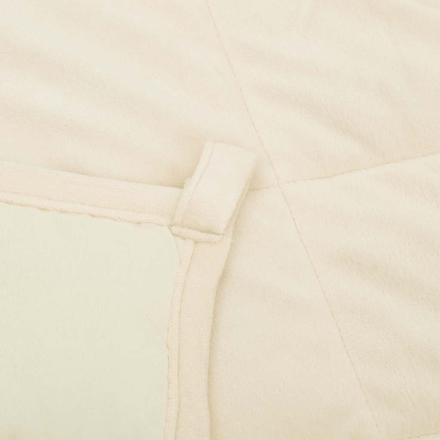 Weighted Blanket Light Cream 120x180 cm 9 kg Fabric