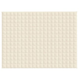 Weighted Blanket Light Cream 150x200 cm 7 kg Fabric - Side View