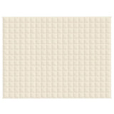 Weighted Blanket Light Cream 150x200 cm 11 kg Fabric