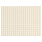 Weighted Blanket Light Cream 150x200 cm 11 kg Fabric