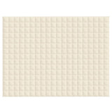 Weighted Blanket Light Cream 150x200 cm 11 kg Fabric - Side View