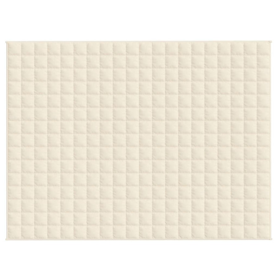 Weighted Blanket Light Cream 150x200 cm 11 kg Fabric