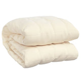 Weighted Blanket Light Cream 155x220 cm 7 kg Fabric - Front View
