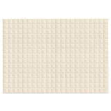 Weighted Blanket Light Cream 155x220 cm 7 kg Fabric
