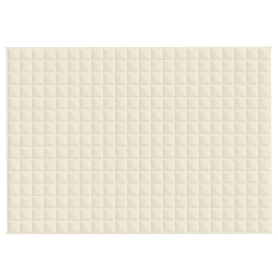 Weighted Blanket Light Cream 155x220 cm 11 kg Fabric