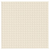 Weighted Blanket Light Cream 200x200 cm 9 kg Fabric