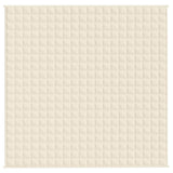 Weighted Blanket Light Cream 200x200 cm 13 kg Fabric - Side View
