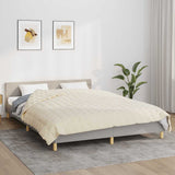 Weighted Blanket Light Cream 200x200 cm 13 kg Fabric
