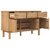 Sideboard OTTA 114x43x73.5 cm Solid Wood Pine - Top-Down View