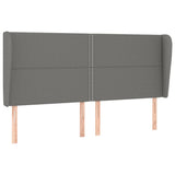 Box Spring Bed with Mattress Dark Grey 153x203 cm Queen Size Fabric