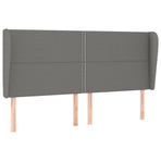Box Spring Bed with Mattress Dark Grey 152x203 cm Queen Fabric