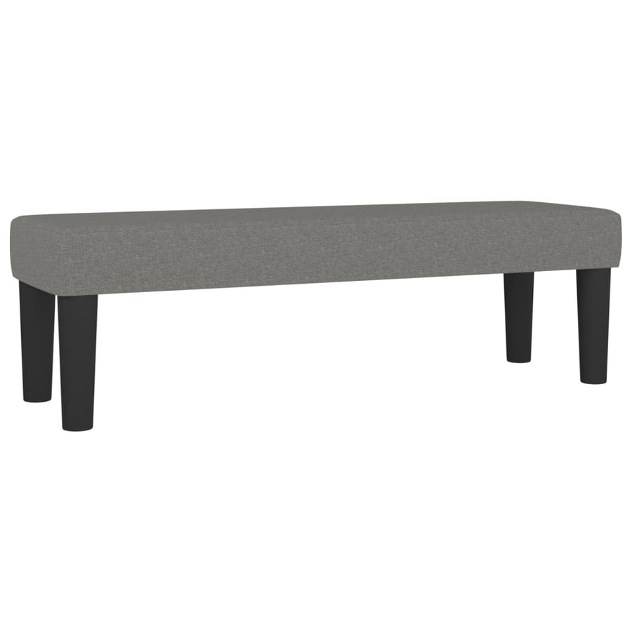 Box Spring Bed with Mattress Dark Grey 137x190 cm Double Fabric