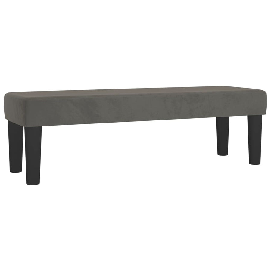 Box Spring Bed with Mattress Dark Grey 137x190 cm Double Velvet