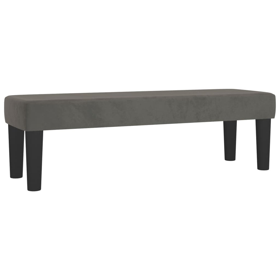 Box Spring Bed with Mattress Dark Grey 137x190 cm Double Velvet