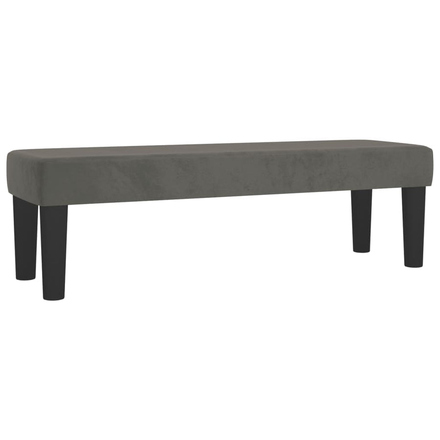 Box Spring Bed with Mattress Dark Grey 137x190 cm Double Velvet