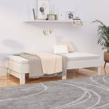 Pull-out Day Bed without Mattress White 2x(90x190) cm - Top-Down View