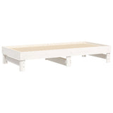 Pull-out Day Bed without Mattress White 2x(90x190) cm - Low Angle