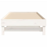 Pull-out Day Bed without Mattress White 2x(90x190) cm - Extra Image