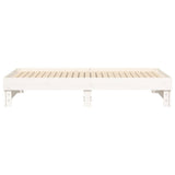 Pull-out Day Bed without Mattress White 2x(90x190) cm - Extra Image