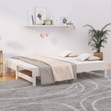 Pull-out Day Bed without Mattress White 2x(90x190) cm