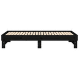 Pull-out Day Bed without Mattress Black 2x(90x190) cm - Extra Image
