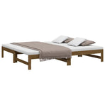 Pull-out Day Bed without Mattress Honey Brown 90x190 cm