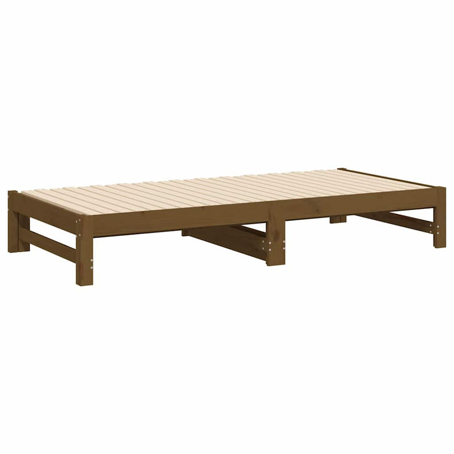 Pull-out Day Bed without Mattress Honey Brown 90x190 cm