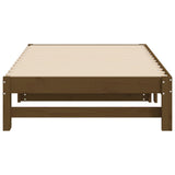 Pull-out Day Bed without Mattress Honey Brown 2x(90x190) cm