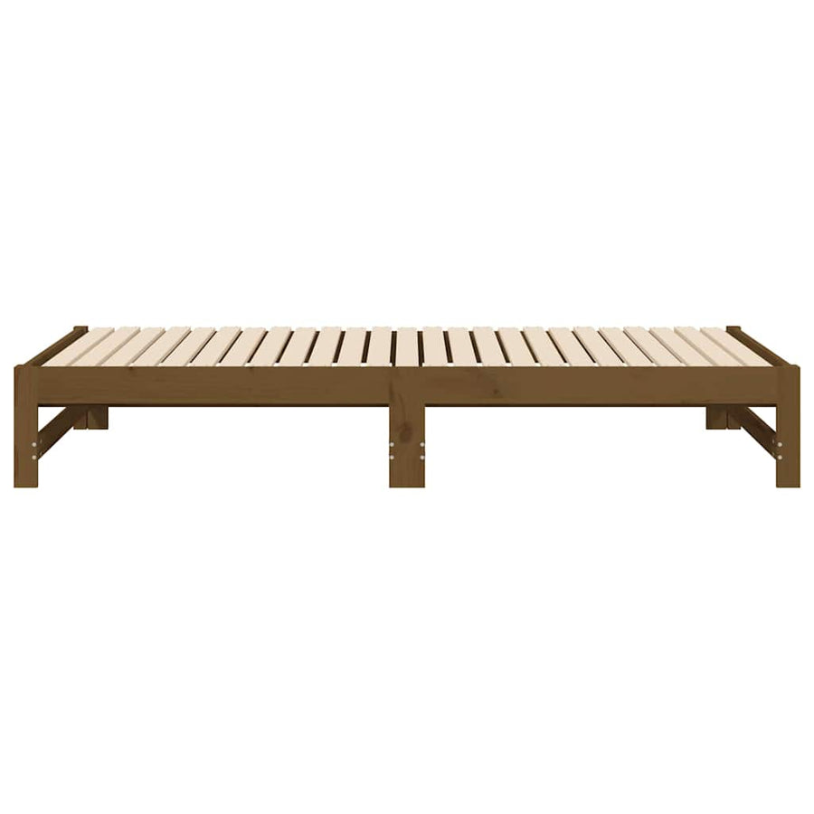 Pull-out Day Bed without Mattress Honey Brown 90x190 cm