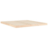 Bed Frame without Mattress 183x203 cm King Solid Wood Pine