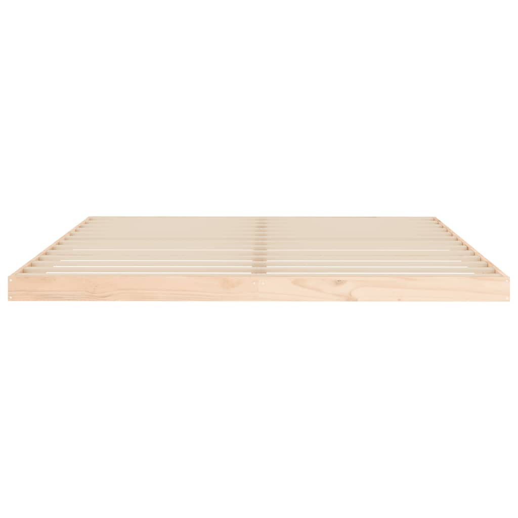 Bed Frame without Mattress 183x203 cm King Solid Wood Pine