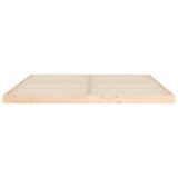 Bed Frame without Mattress 183x203 cm King Solid Wood Pine