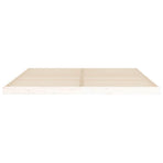 Bed Frame without Mattress White 180x200 cm Solid Wood Pine