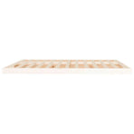 Bed Frame without Mattress White 180x200 cm Solid Wood Pine