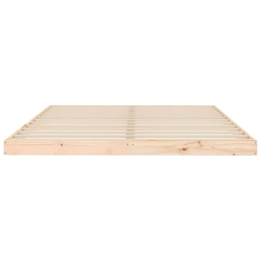 Bed Frame without Mattress 150x200 cm King Size Solid Wood Pine