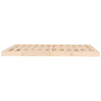 Bed Frame without Mattress 150x200 cm King Size Solid Wood Pine