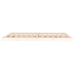 Bed Frame without Mattress White 150x200 cm Solid Wood Pine