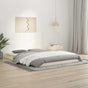 Bed Frame without Mattress White 150x200 cm Solid Wood Pine