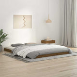 Bed Frame without Mattress Honey Brown 150x200 cm