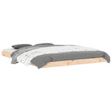 Bed Frame without Mattress 135x190 cm Solid Wood Pine