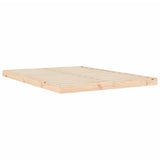 Bed Frame without Mattress 135x190 cm Solid Wood Pine - Top-Down View