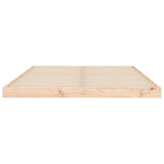 Bed Frame without Mattress 135x190 cm Double Solid Wood Pine