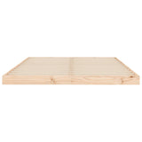 Bed Frame without Mattress 135x190 cm Solid Wood Pine - 45-Degree Angle