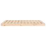 Bed Frame without Mattress 135x190 cm Double Solid Wood Pine