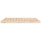 Bed Frame without Mattress 135x190 cm Solid Wood Pine - Rear View