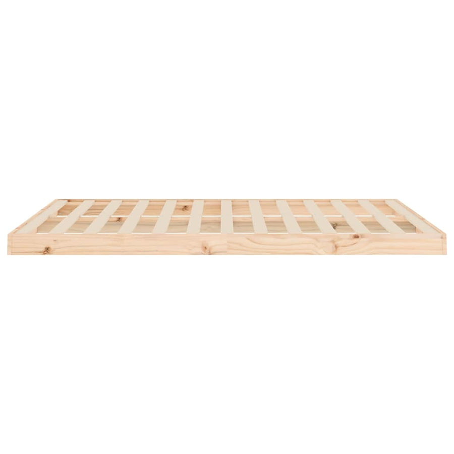 Bed Frame without Mattress 135x190 cm Double Solid Wood Pine