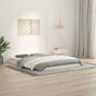 Bed Frame without Mattress White 135x190 cm Solid Wood Pine