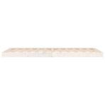 Bed Frame without Mattress White 90x190 cm Single