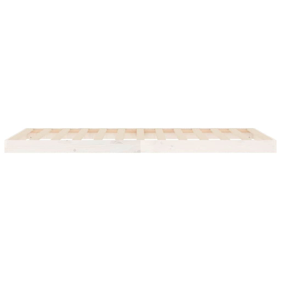Bed Frame without Mattress White 90x190 cm Single