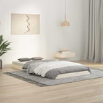 Bed Frame without Mattress White 90x190 cm Single